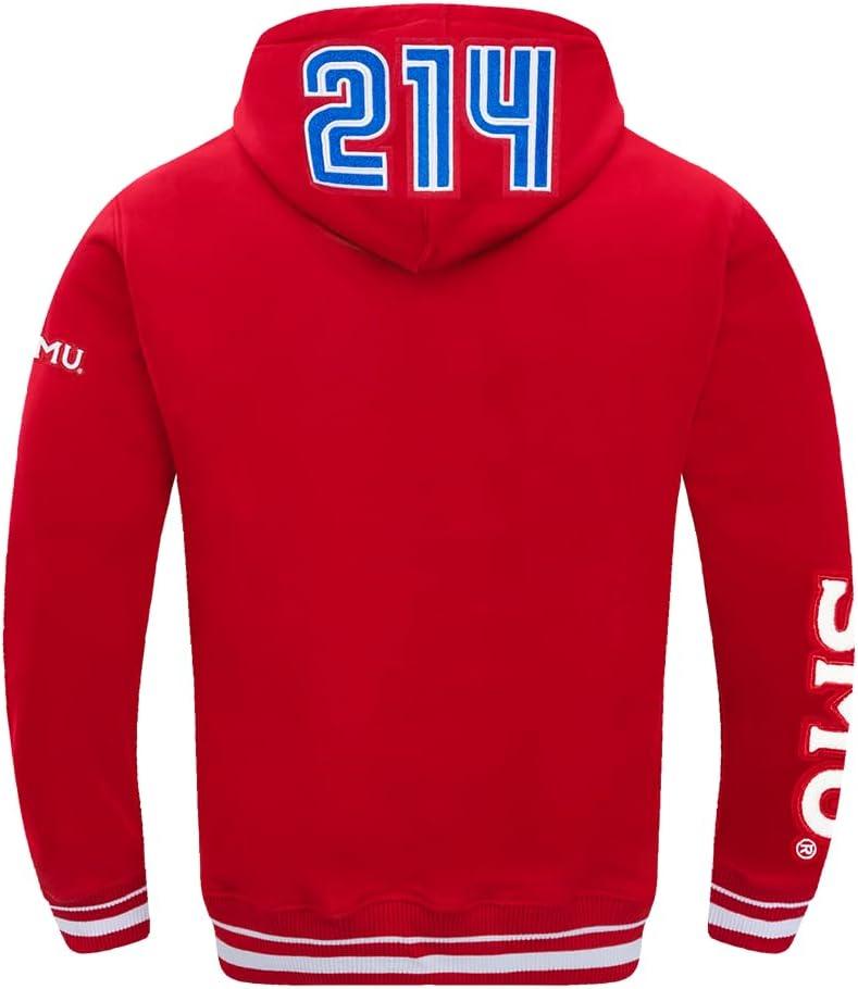 image:imagePro Standard NCAA mens Mens College Classic Chenille Brushed Back French Terry Pull Over HoodieRed