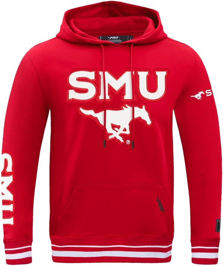 image:imagePro Standard NCAA mens Mens College Classic Chenille Brushed Back French Terry Pull Over HoodieRed