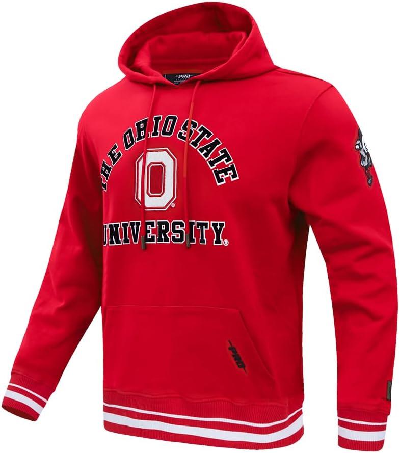 image:imagePro Standard NCAA mens Mens College Classic Chenille Brushed Back French Terry Pull Over HoodieTeam Color