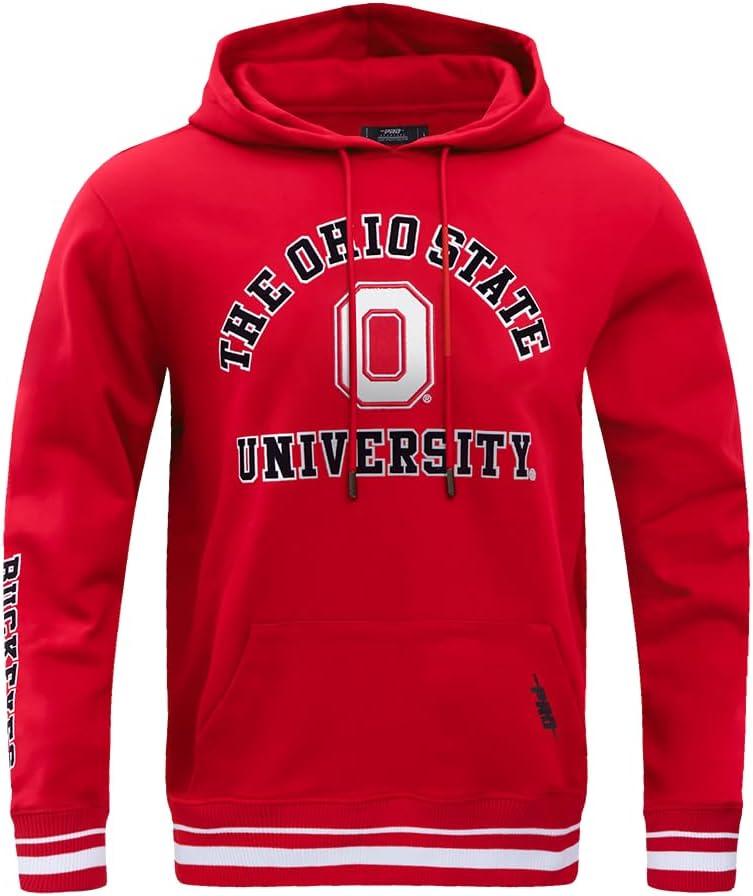 image:imagePro Standard NCAA mens Mens College Classic Chenille Brushed Back French Terry Pull Over HoodieTeam Color