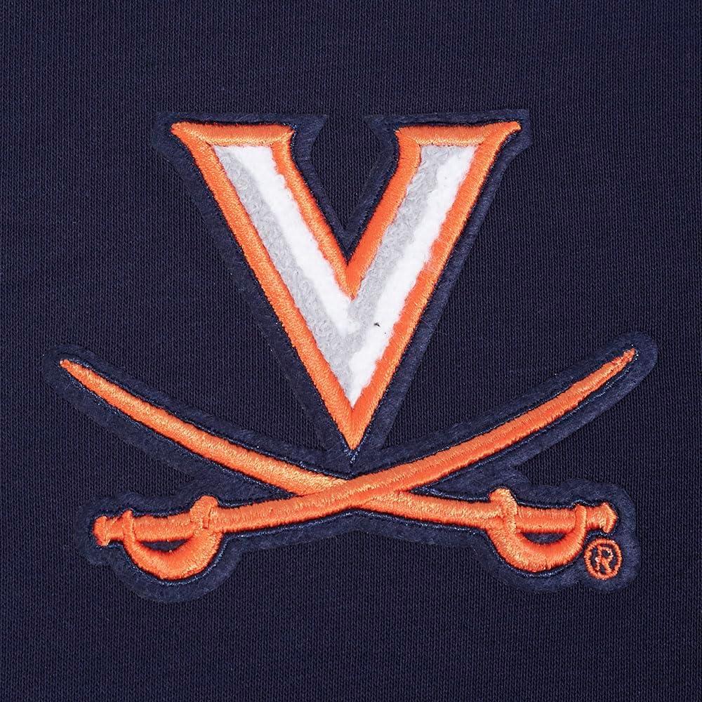 image:imagePro Standard NCAA womens Womens College Classic Essentials Brushed Back French Terry Cropped Pullover HoodieMidnight NavyOrangeMidnight Navy