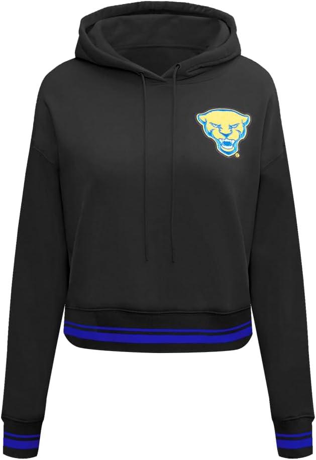 image:imagePro Standard Womens College Classic Essentials Cropped Pullover HoodieBlackRoyal BlueBlack