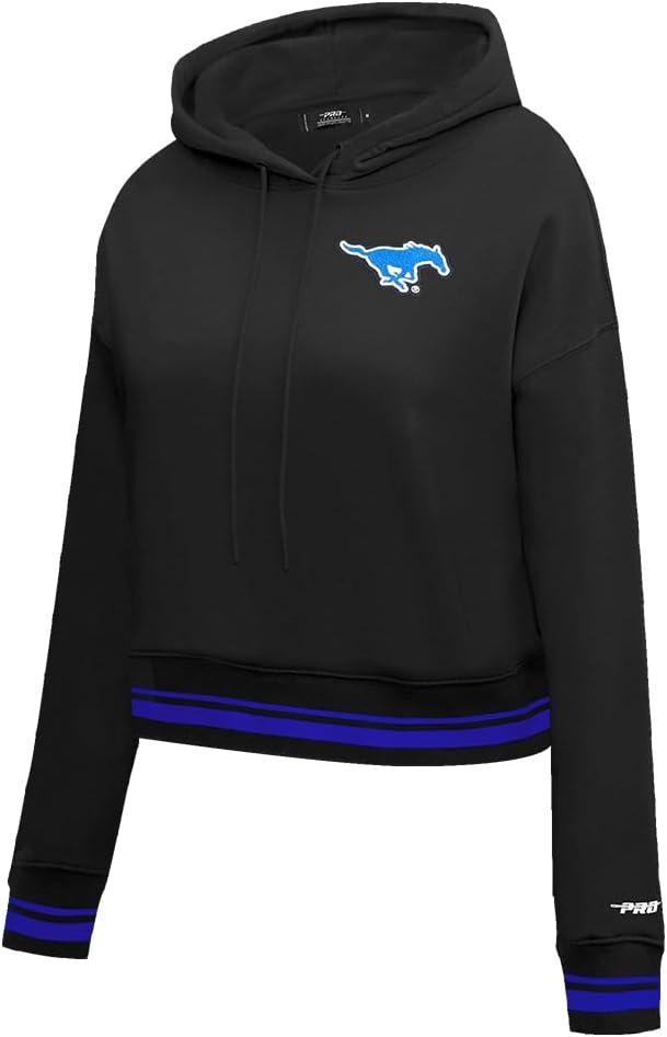 image:imagePro Standard Womens College Classic Essentials Cropped Pullover HoodieBlackRoyal BlueBlack