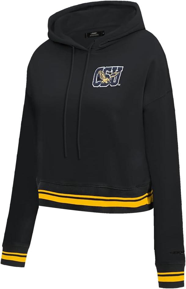 image:imagePro Standard Womens College Classic Essentials Cropped Pullover HoodieBlackYellow