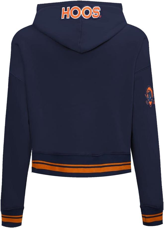 image:imagePro Standard Womens College Classic Essentials Cropped Pullover HoodieMidnight NavyOrangeMidnight Navy