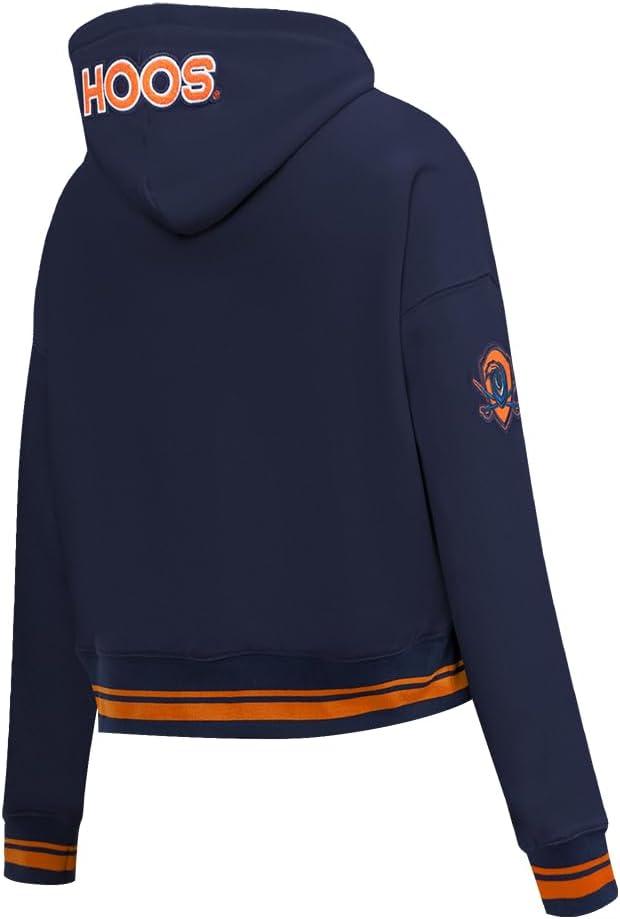 image:imagePro Standard Womens College Classic Essentials Cropped Pullover HoodieMidnight NavyOrangeMidnight Navy