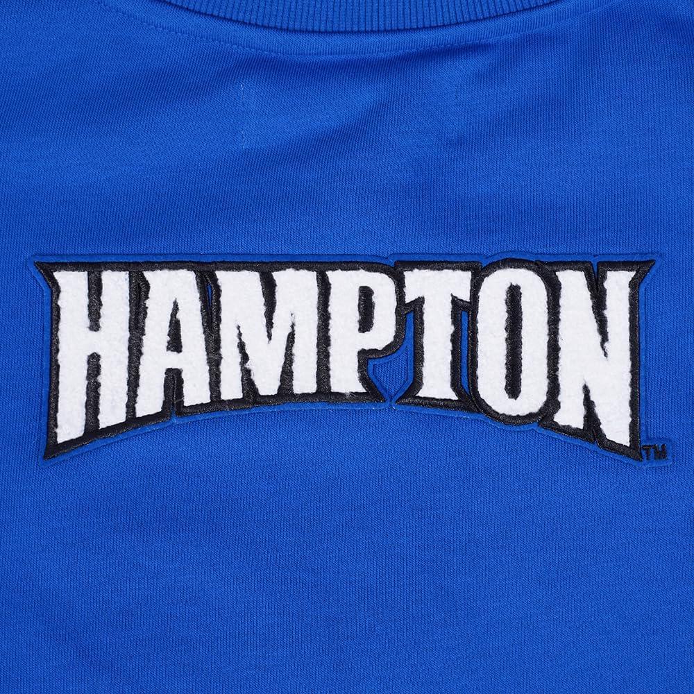 image:imagePro Standard Womens College Hampton University Classic Essentials Crewneck Sweatshirt Royal Blue S