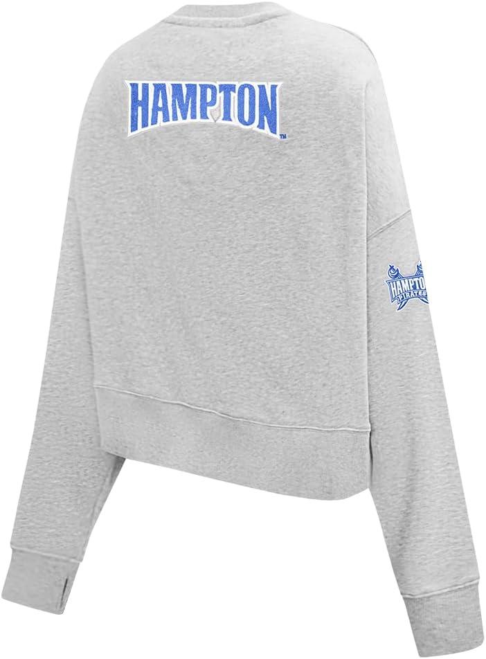 image:imagePro Standard Womens College Hampton University College Classic Essentials Crewneck Sweatshirt Heather Grey M