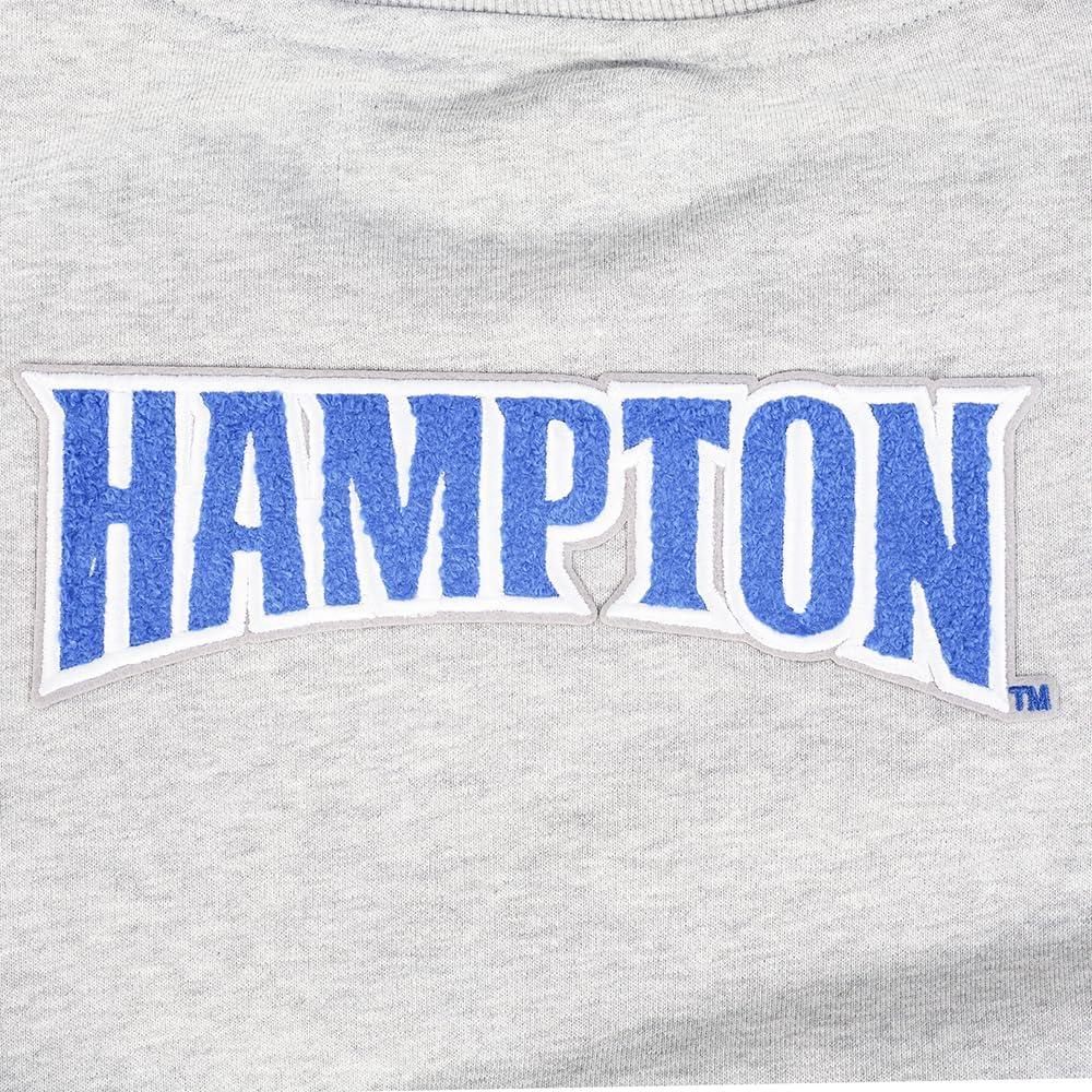 image:imagePro Standard Womens College Hampton University College Classic Essentials Crewneck Sweatshirt Heather Grey M