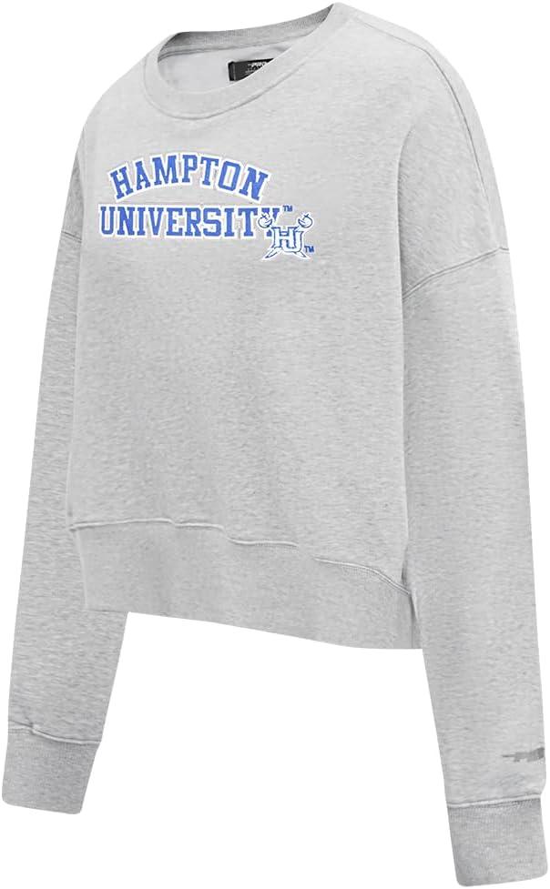 image:imagePro Standard Womens College Hampton University College Classic Essentials Crewneck Sweatshirt Heather Grey M