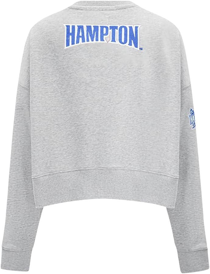 image:imagePro Standard Womens College Hampton University College Classic Essentials Crewneck Sweatshirt Heather Grey M