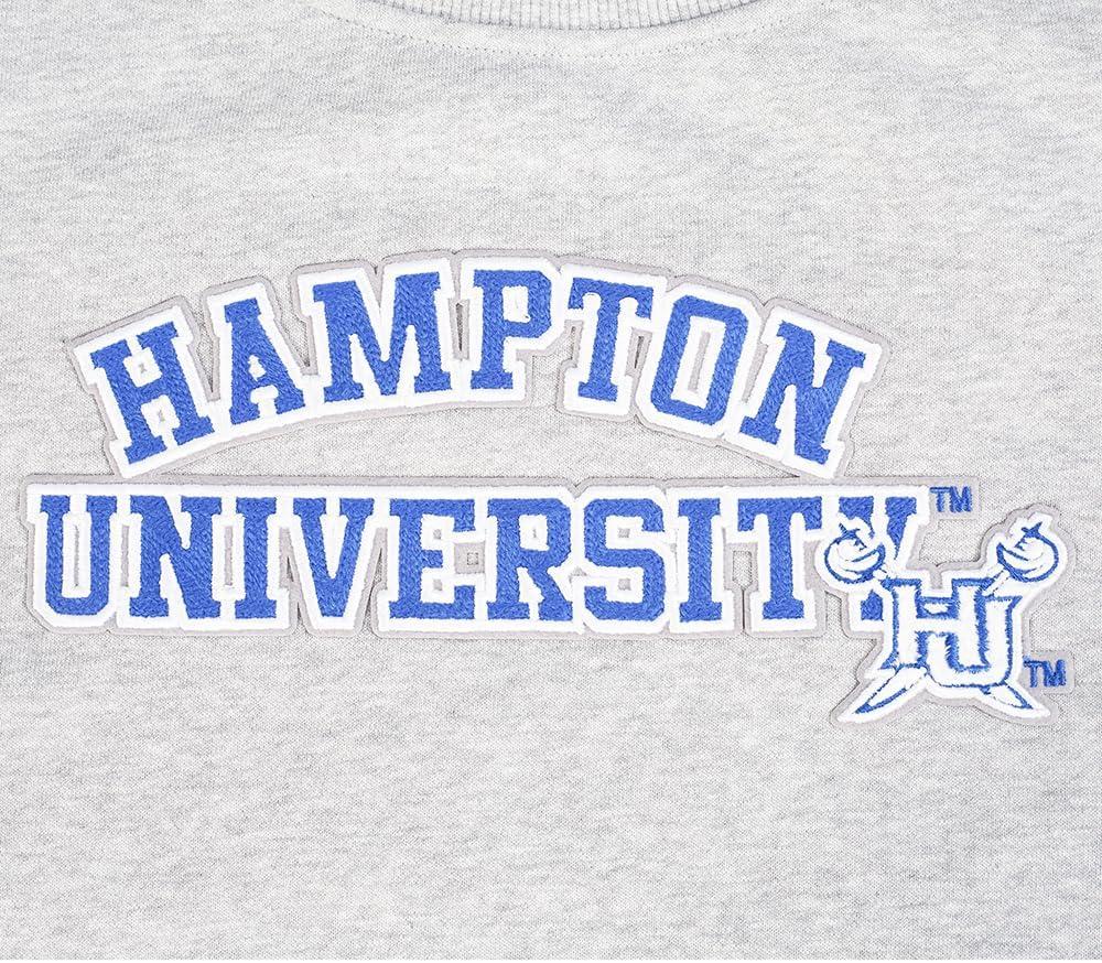 image:imagePro Standard Womens College Hampton University College Classic Essentials Crewneck Sweatshirt Heather Grey M