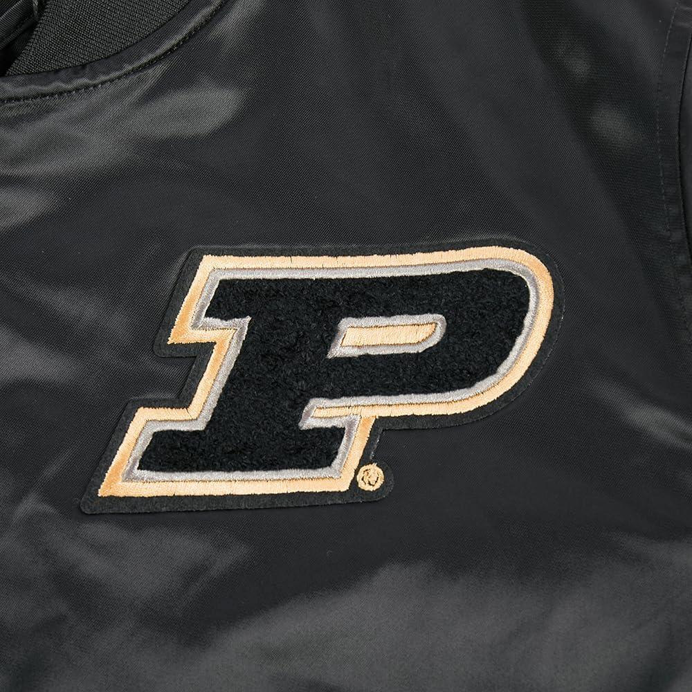 image:imagePro Standard Womens College Purdue University Classic Essentials Satin Jacket Black S