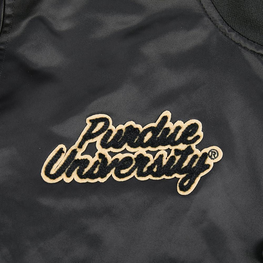 image:imagePro Standard Womens College Purdue University Classic Essentials Satin Jacket Black S
