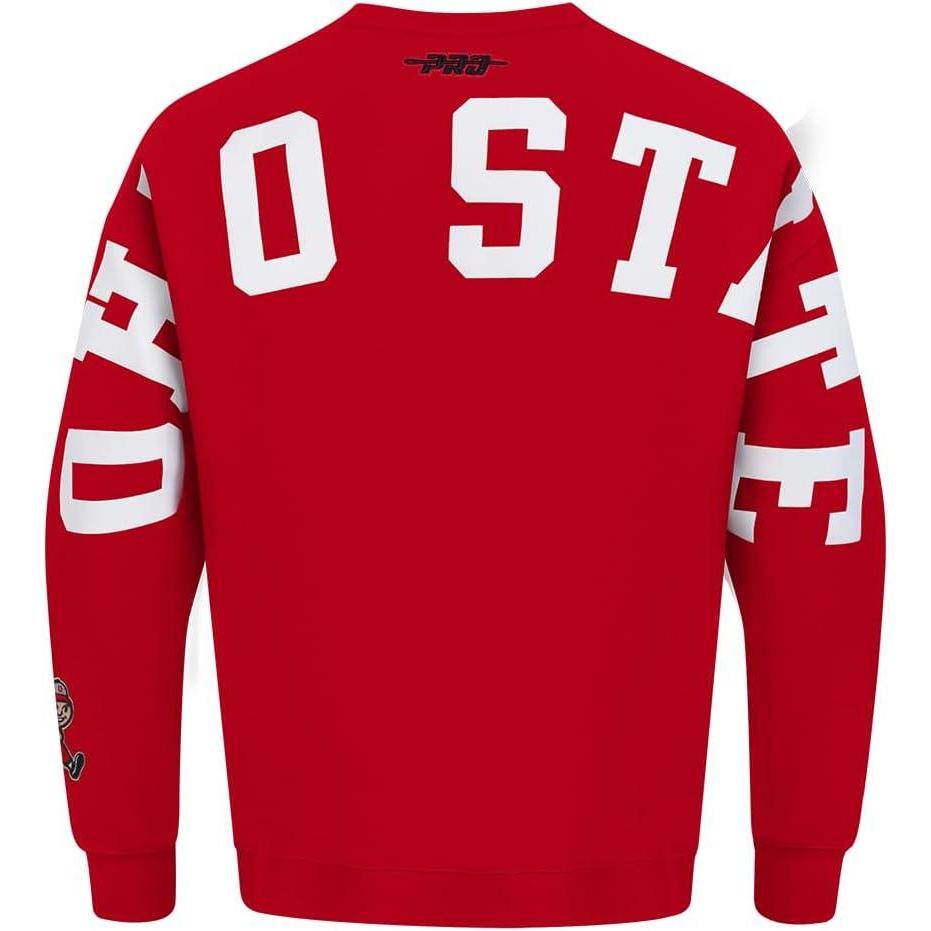 image:imagePro Standard Mens College Wingspan Fleece Crewneck SweatshirtRed
