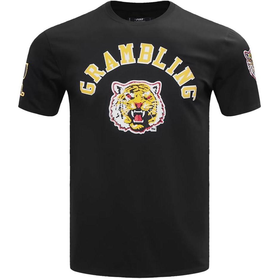 image:imagePro Standard Mens Grambling State University Classic Chenille Short Sleeve Tee Black L