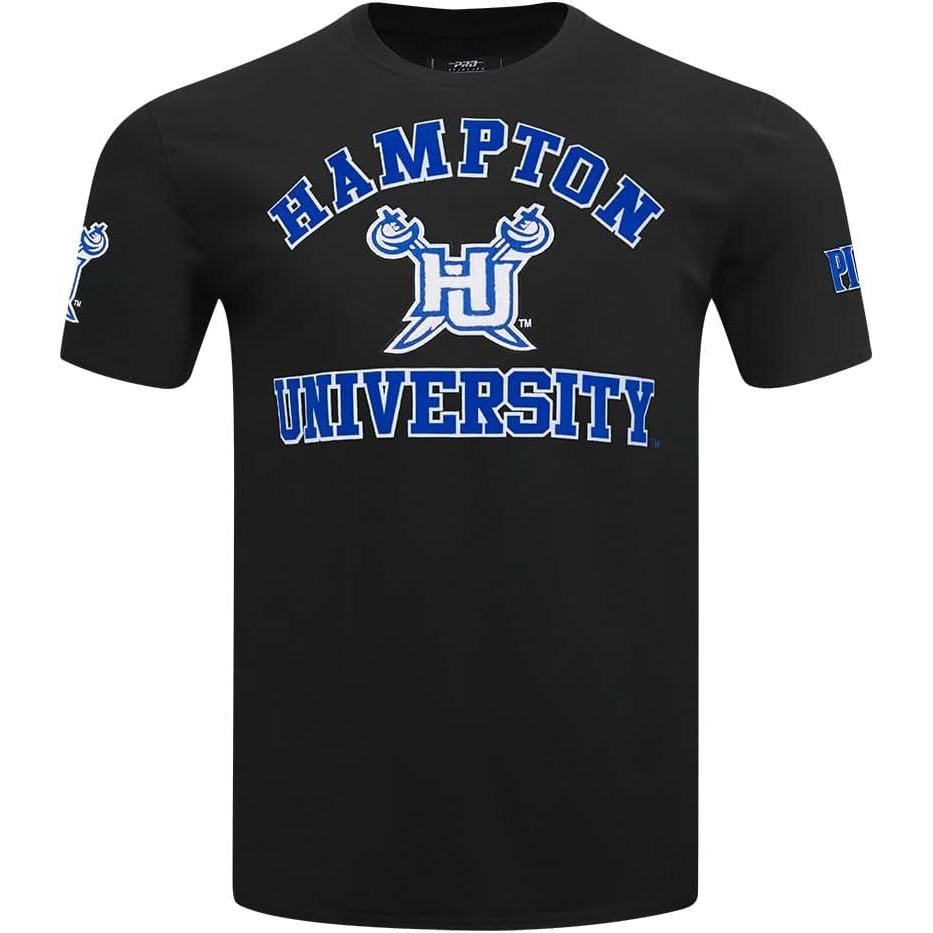 image:imagePro Standard Mens Hampton University Classic Chenille Short Sleeve Tee Black XL