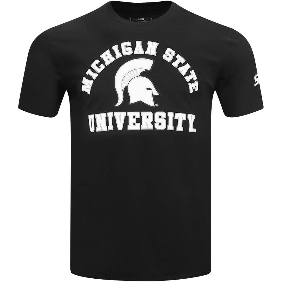 image:imagePro Standard Mens Michigan State University Classic Chenille Short Sleeve Tee Black M