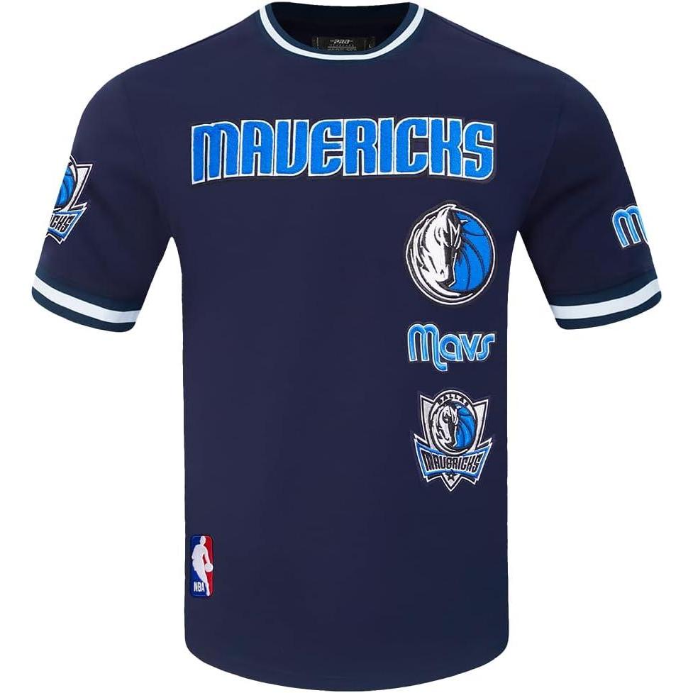 image:imagePro Standard NBA Mens Mens NBA Retro Classics Cotton Double Knit Short Sleeve TeeMidnight Navy