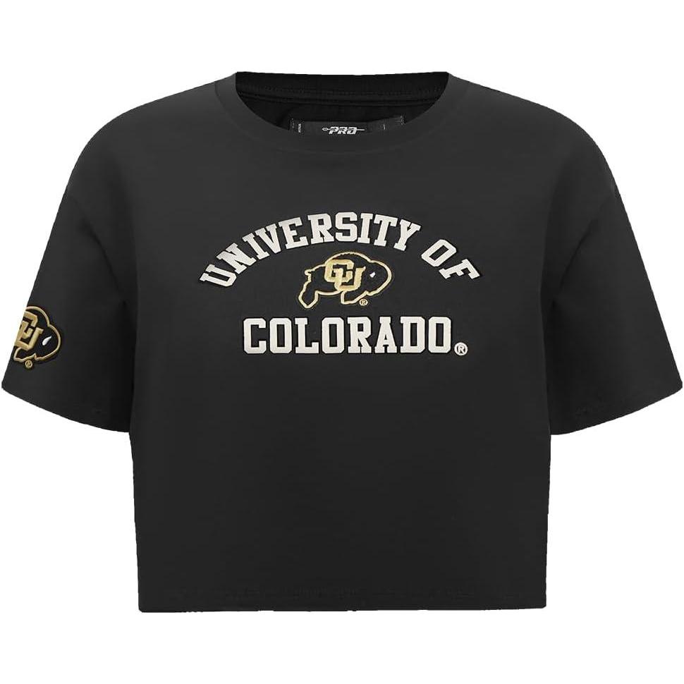 image:imagePro Standard NCAA Womens Womens College Classic Essentials Cotton Short Sleeve Boxy TeeBlack