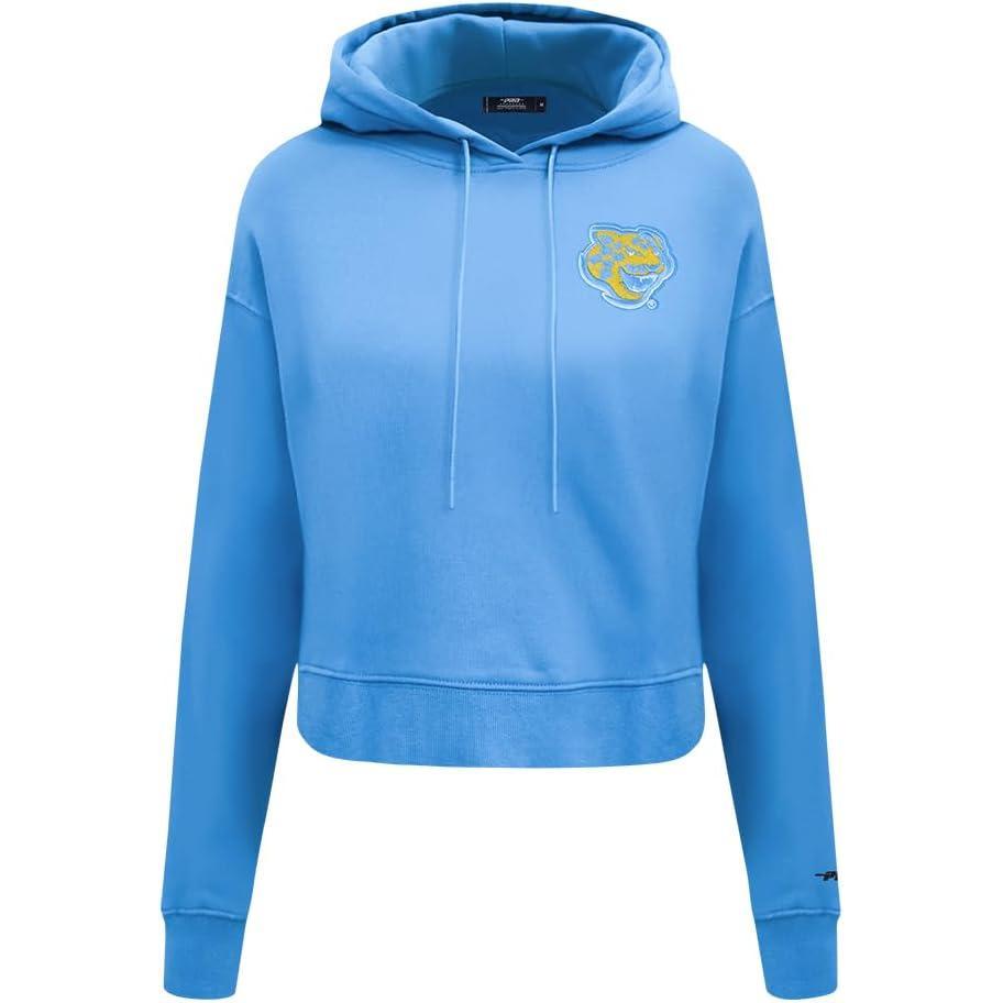 image:imagePro Standard NCAA womens Womens College Classic Essentials Brushed Back French Terry Cropped Pullover HoodieUniversity Blue