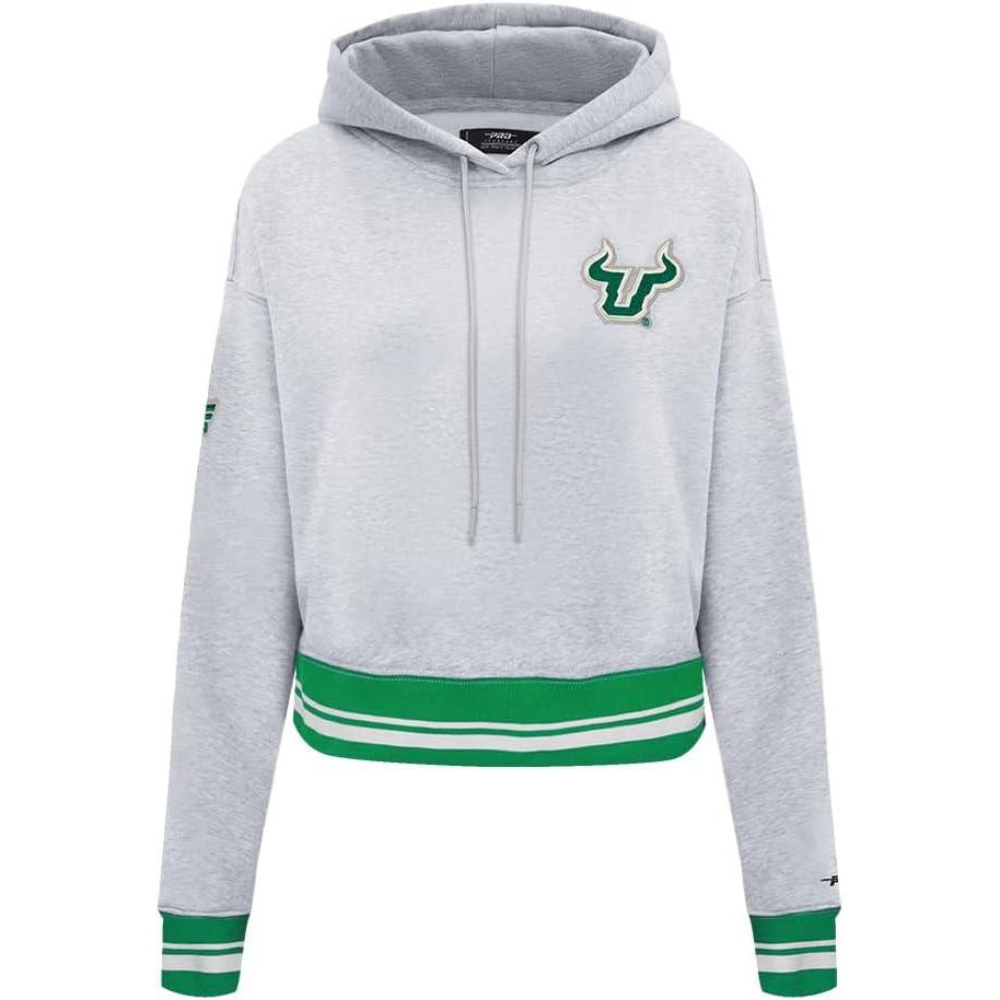 image:imagePro Standard Womens College Classic Essentials Cropped Pullover HoodieHeather GreyGreen