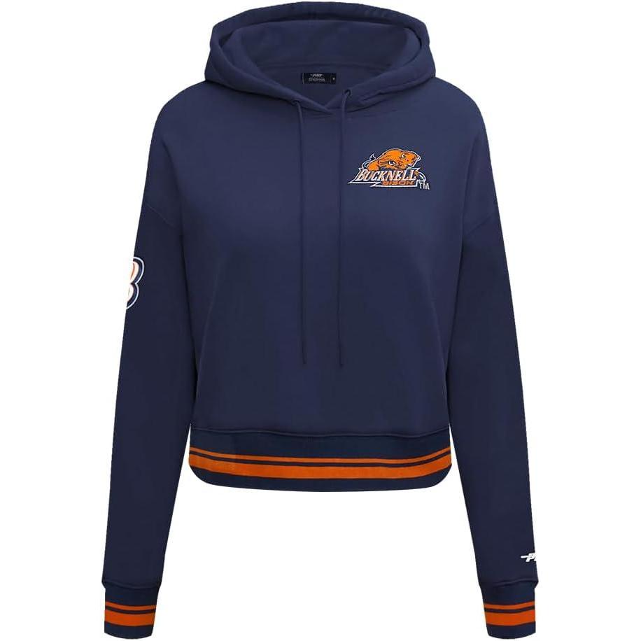 image:imagePro Standard Womens College Classic Essentials Cropped Pullover HoodieMidnight NavyOrangeMidnight Navy