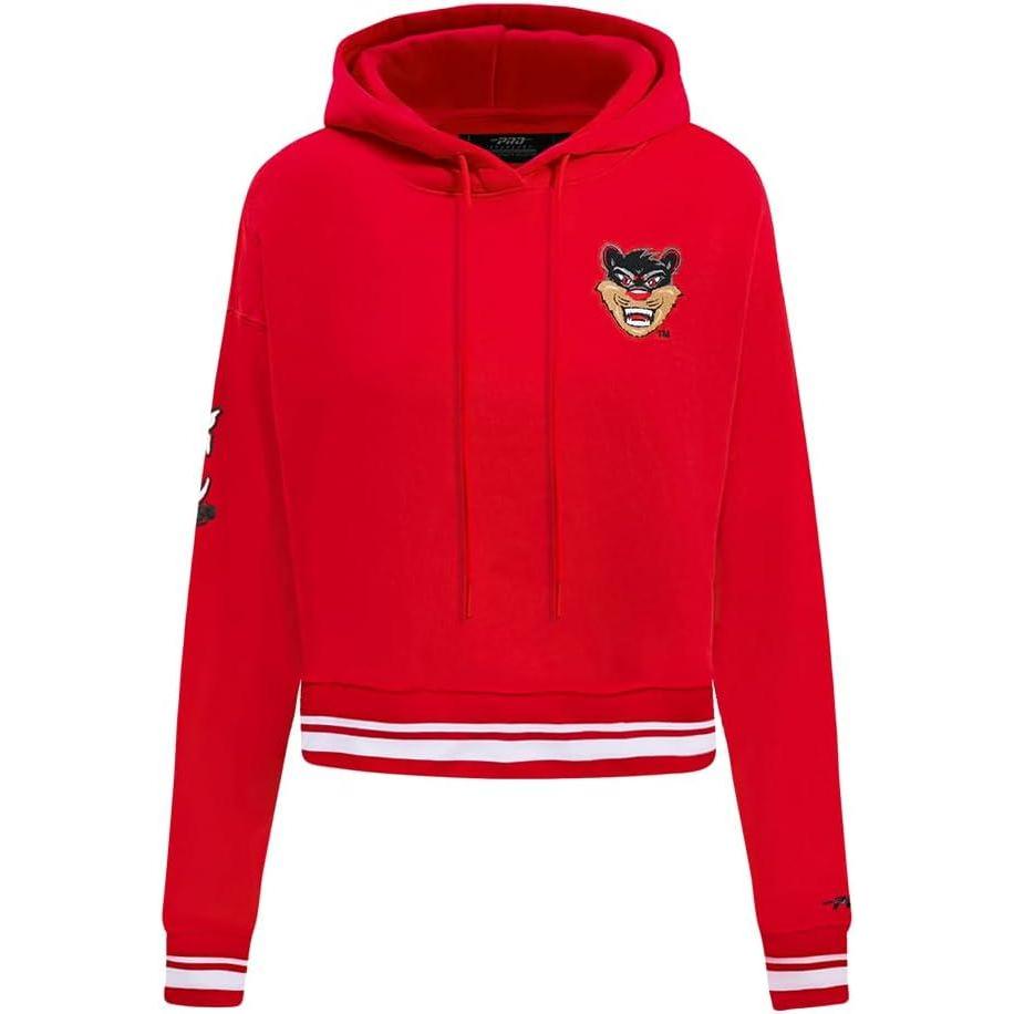 image:imagePro Standard Womens College Classic Essentials Cropped Pullover HoodieRed