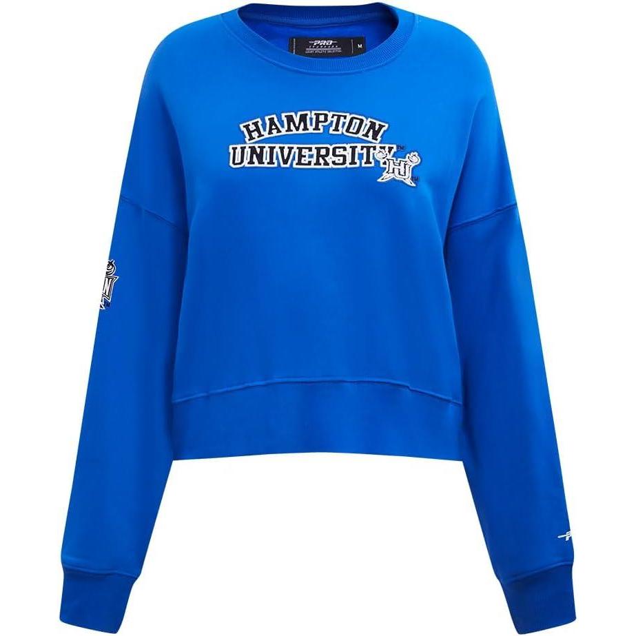 image:imagePro Standard Womens College Hampton University Classic Essentials Crewneck Sweatshirt Royal Blue S