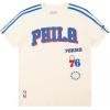 Big Boys NBA Retro Classics Cotton Taping Tee(Eggshell/Royal Blue)