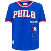 Big Boys NBA Retro Classics Cotton Taping Tee(Royal Blue/Red)