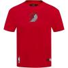Mens NBA Wingspan Cotton Short Sleeve Tee(Red)