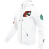 Pro Standard Mens College Classic Chenille Full Zip Hoodie(White)