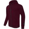 Pro Standard Mens College Classic Chenille Full Zip Hoodie(Wine)