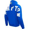 Pro Standard Mens College Wingspan Brushed Back French Terry Pull Over Hoodie(Royal Blue)