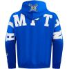 Pro Standard Mens College Wingspan Brushed Back French Terry Pull Over Hoodie(Royal Blue)