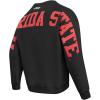 Pro Standard Mens College Wingspan Fleece Crewneck Sweatshirt(Black)