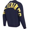 Pro Standard Mens College Wingspan Fleece Crewneck Sweatshirt(Midnight Navy)