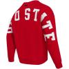 Pro Standard Mens College Wingspan Fleece Crewneck Sweatshirt(Red)
