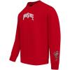 Pro Standard Mens College Wingspan Fleece Crewneck Sweatshirt(Red)