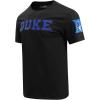 Pro Standard Mens Duke University Classic Chenille Short Sleeve Tee Black 2XL
