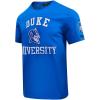 Pro Standard Mens Duke University Classic Chenille Short Sleeve Tee Royal Blue 2XL