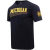 Pro Standard Mens University of Michigan Classic Chenille Short Sleeve Tee Midnight Navy S