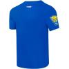 Pro Standard Mens University of Pittsburgh Classic Chenille Short Sleeve Tee Royal Blue 2XL