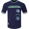 Pro Standard NBA Mens Mens NBA Retro Classics Cotton Double Knit Short Sleeve Tee(Midnight Navy)
