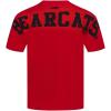 Pro Standard NCAA Mens Mens College Wingspan Cotton Short Sleeve Tee(Red)
