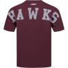 Pro Standard NCAA Mens Mens College Wingspan Cotton Short Sleeve Tee(Wine)