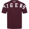 Pro Standard NCAA Mens Mens College Wingspan Cotton Short Sleeve Tee(Wine)