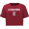 Pro Standard NCAA Womens Womens College Classic Essentials Cotton Short Sleeve Boxy Tee(Cardinal Red)