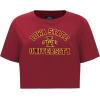 Pro Standard NCAA Womens Womens College Classic Essentials Cotton Short Sleeve Boxy Tee(Cardinal Red)